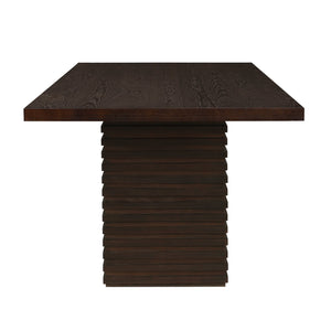 English Elm Christopher Knight Home® - 95Inches Espresso Dining Table - Modern Industrial Design For 6-10 Guests, Solid Wood & Durability N771P346933O_N771P346934O