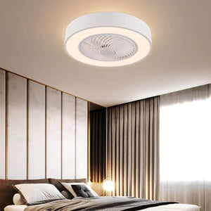 Homeroots Contemporary White Ceiling Lamp And Fan  Metal 475201