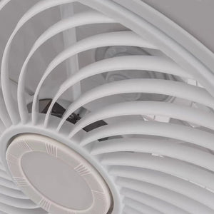 Homeroots Contemporary White Ceiling Lamp And Fan  Metal 475201