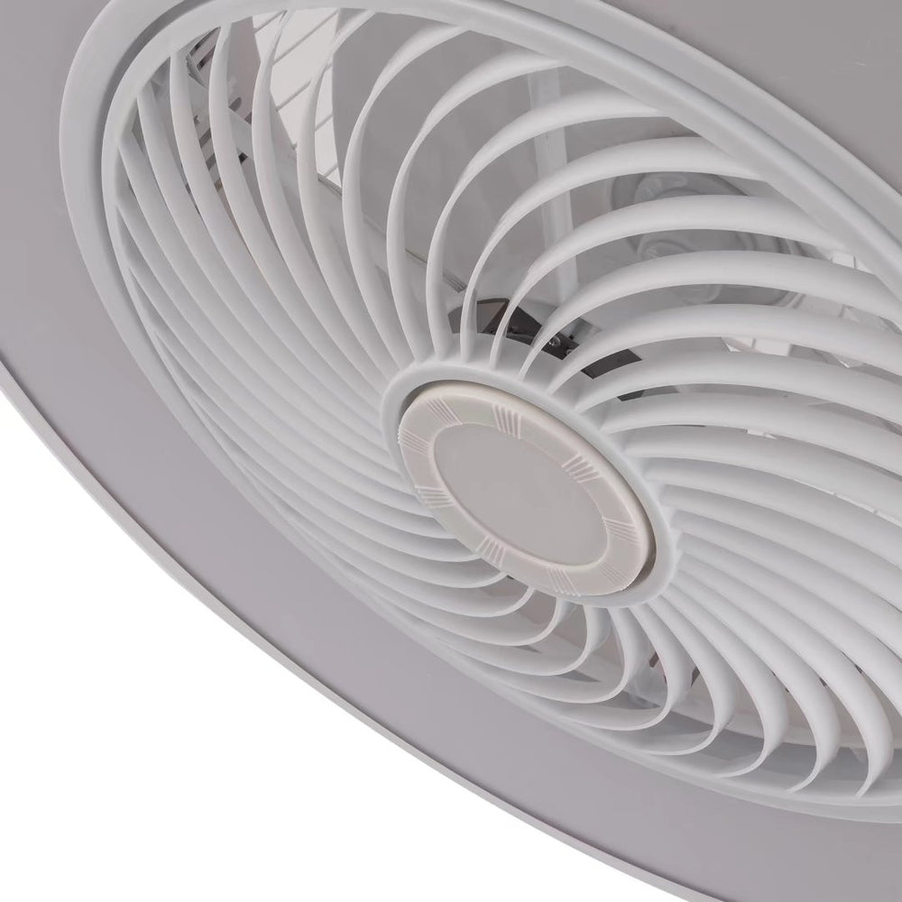 Homeroots Contemporary White Ceiling Lamp And Fan  Metal 475201