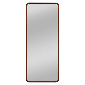 Homeroots 64" Brown Wood Framed Standing Mirror   475210