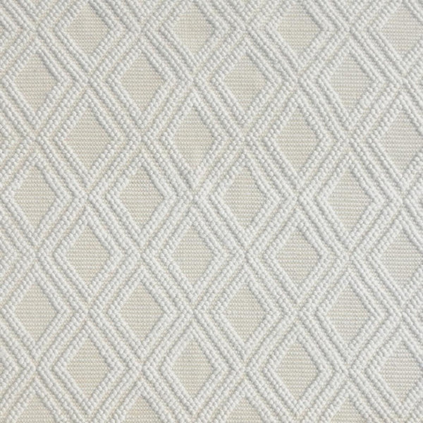 HomeRoots 5' Handmade Ivory Geometric Area Rug – Modern Style for Living Spaces, Durable & Versatile Design 5' X 7' 475218