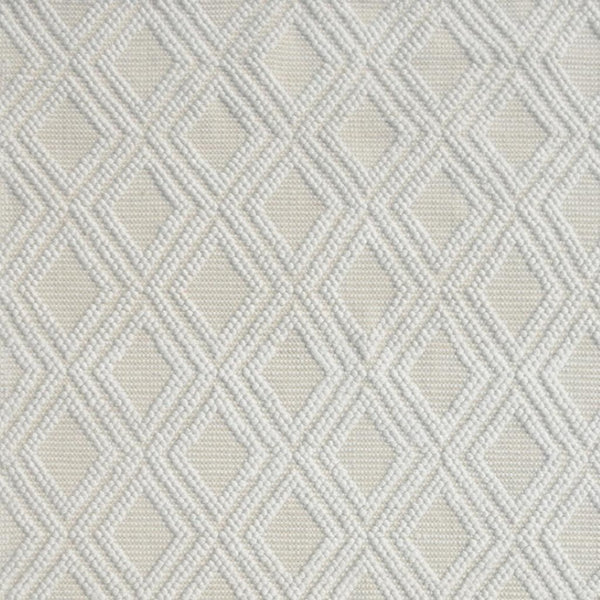 HomeRoots 5' Handmade Ivory Geometric Area Rug – Modern Style for Living Spaces, Durable & Versatile Design 6' X 9' 475219