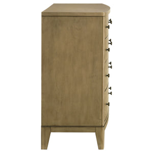 English Elm Menlo Natural Pine 8-Drawer Dresser Cabinet - Timeless Cottage Charm & Sturdy Storage Solution B062P378395