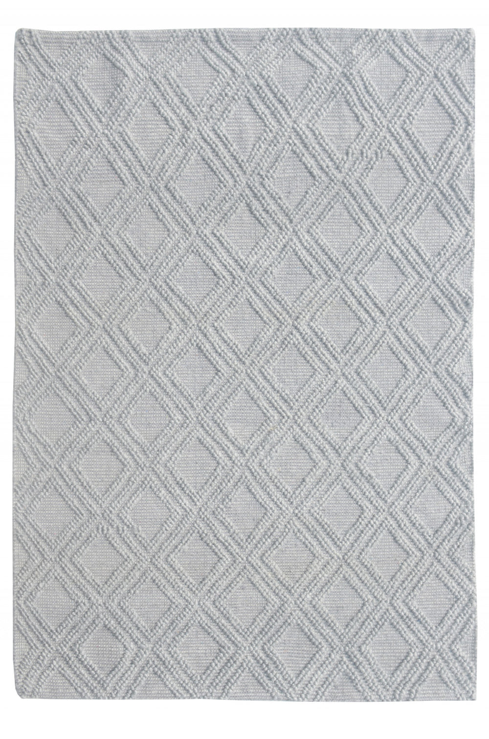 Homeroots 8' X 11' Gray Geometric Handmade Area Rug  Polyester 475224
