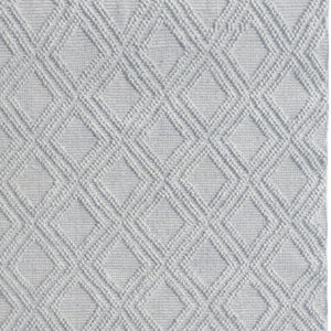 HomeRoots 5' Gray Geometric Handmade Area Rug - Modern Design, Durable, Soft Touch for Living Rooms & More 8' X 11' 475224