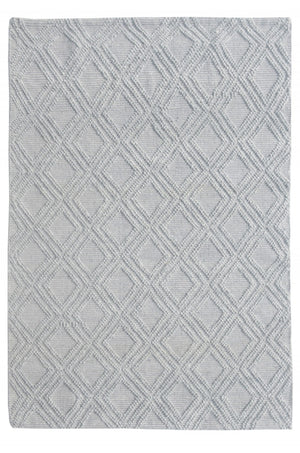 HomeRoots 9' Gray Diamond Lattice Area Rug – Modern Elegance with Plush Comfort, Stain-Resistant Durability 9' X 13' 475225