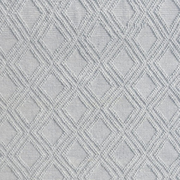 HomeRoots 9' Gray Diamond Lattice Area Rug – Modern Elegance with Plush Comfort, Stain-Resistant Durability 9' X 13' 475225