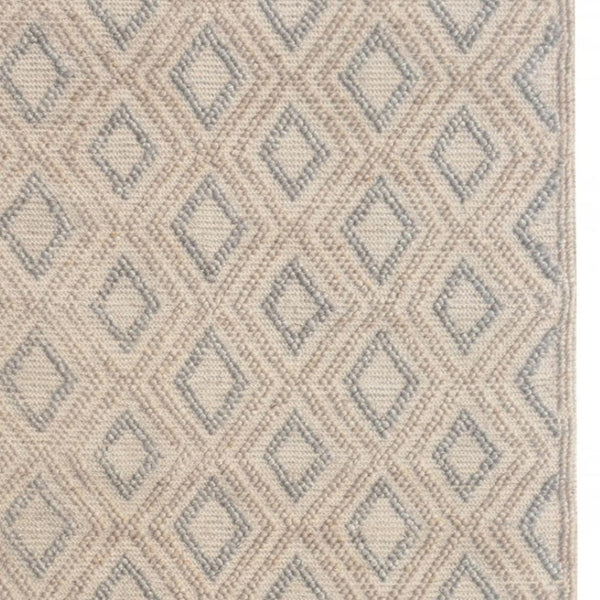 HomeRoots 5' Handmade Natural Geometric Area Rug - Contemporary Style for Living Rooms, Bedrooms & Dining Areas 5' X 7' 475226