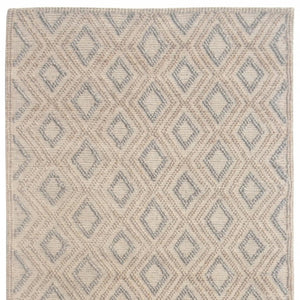 HomeRoots 5' Handmade Natural Geometric Area Rug - Contemporary Style for Living Rooms, Bedrooms & Dining Areas 6' X 9' 475227