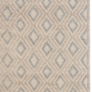 HomeRoots 9' Tan Gray Diamond Lattice Area Rug - Modern, Soft, Durable Design for Elegant Indoor Spaces 9' X 13' 475229
