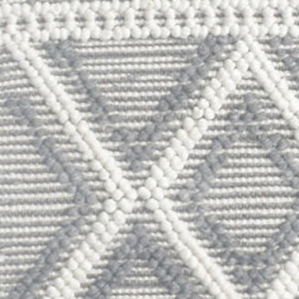 HomeRoots 5' Handmade Gray and Ivory Geometric Area Rug - Modern, Durable, and Stylish for Any Room 5' X 7' 475238