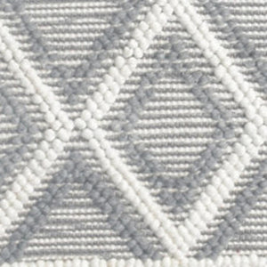 HomeRoots 5' Handmade Gray and Ivory Geometric Area Rug - Modern, Durable, and Stylish for Any Room 8' X 11' 475240