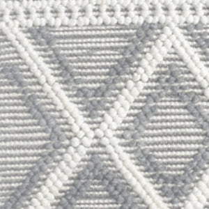 HomeRoots 9' Gray and Ivory Geometric Diamond Boho Chic Area Rug for Modern Living Room and Cozy Spaces 9' X 13' 475241