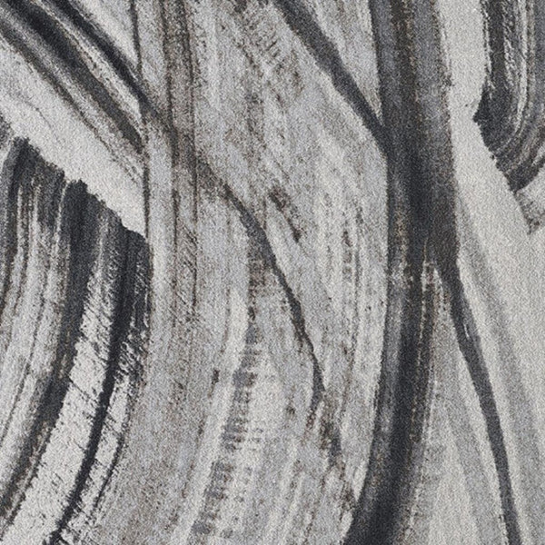 HomeRoots 3' Gray and Ivory Abstract Area Rug – Stylish Modern Design, Durable, Easy-Care for Family Spaces 8' X 11' 475250
