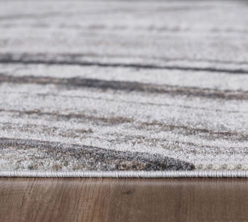 Homeroots 8' X 11' Gray And Ivory Abstract Area Rug  Polypropylene 475250