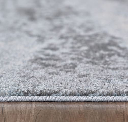 Homeroots 8' X 11' Blue And Gray Abstract Area Rug  Polypropylene 475265