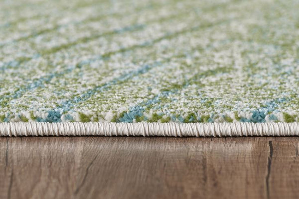 Homeroots 7' X 10' Blue Abstract Area Rug  Polypropylene 475269