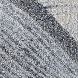 HomeRoots 5' Blue and Gray Abstract Area Rug - Stylish, Durable, Stain-Resistant for Modern Living Spaces 5' X 8' 475273