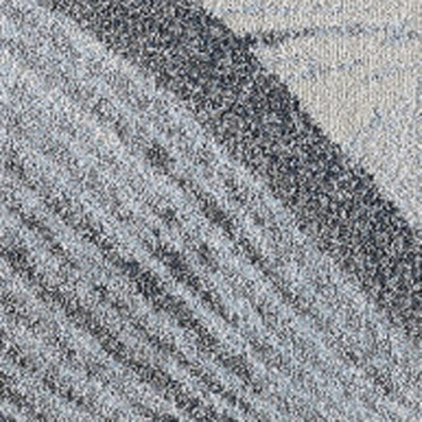 HomeRoots 5' Blue and Gray Abstract Area Rug - Stylish, Durable, Stain-Resistant for Modern Living Spaces 5' X 8' 475273