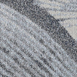 HomeRoots 5' Blue and Gray Abstract Area Rug - Stylish, Durable, Stain-Resistant for Modern Living Spaces 7' X 10' 475274