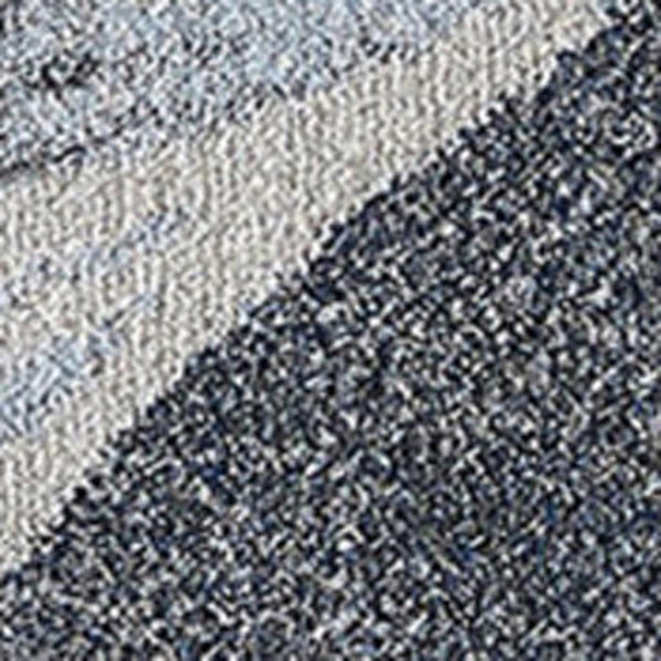 HomeRoots 5' Blue and Gray Abstract Area Rug - Stylish, Durable, Stain-Resistant for Modern Living Spaces 7' X 10' 475274