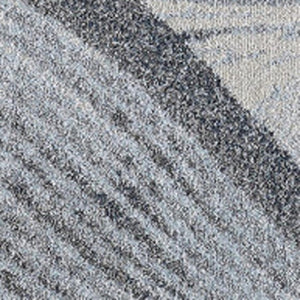 HomeRoots 5' Blue and Gray Abstract Area Rug - Stylish, Durable, Stain-Resistant for Modern Living Spaces 8' X 11' 475275