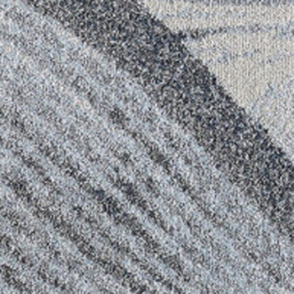 HomeRoots 5' Blue and Gray Abstract Area Rug - Stylish, Durable, Stain-Resistant for Modern Living Spaces 8' X 11' 475275