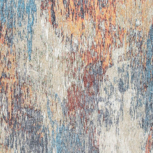 HomeRoots 8' Contemporary Blue and Beige Abstract Area Rug for Stylish Living Rooms and High-Traffic Spaces 8' X 10' 475309