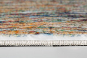 Homeroots 8' X 10' Blue And Beige Abstract Area Rug  Polyester 475309