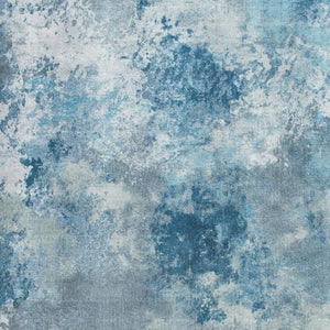 HomeRoots 8' Blue and Ivory Abstract Area Rug – Modern, Durable Design Perfect for High-Traffic Living Spaces 8' X 10' 475317