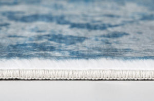 Homeroots 8' X 10' Blue Abstract Area Rug  Polyester 475317