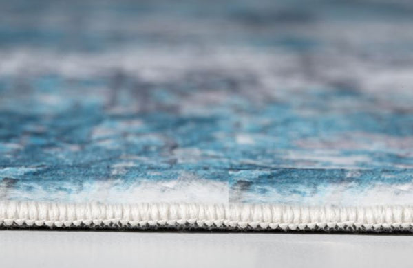 Homeroots 8' X 10' Blue Gray Abstract Cuboid Modern Area Rug  Polyester 475325