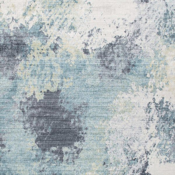 HomeRoots 5' Abstract Blue and Ivory Area Rug – Modern Design for Cozy Living Spaces, Durable & Easy-Care Quality 5' X 8' 475327