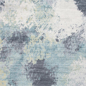 HomeRoots 8' Blue and Ivory Abstract Area Rug - Contemporary Elegance for Living Rooms, Bedrooms & Dining Spaces 8' X 10' 475329