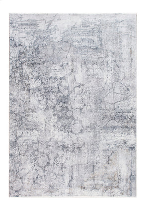Homeroots 5' X 8' Gray Distressed Marble Area Rug  Polyester 475331