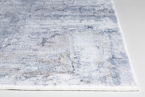 Homeroots 5' X 8' Gray Distressed Marble Area Rug  Polyester 475331