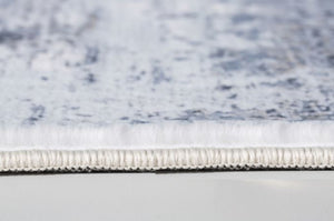 Homeroots 5' X 8' Gray Distressed Marble Area Rug  Polyester 475331