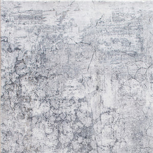 Homeroots 6' X 9' Gray Abstract Area Rug  Polyester 475332