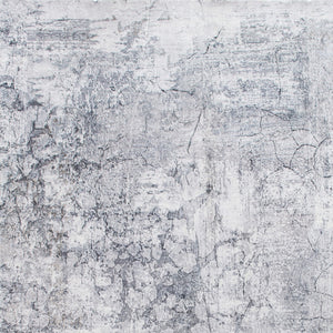 Homeroots 8' X 10' Gray Abstract Area Rug  Polyester 475333