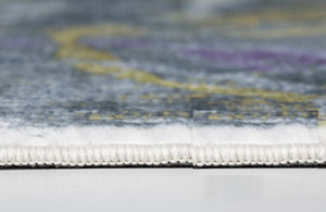 Homeroots 6' X 9' Gray Abstract Area Rug  Polyester 475336