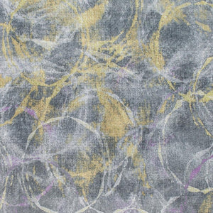HomeRoots 8' Contemporary Gray Yellow and Purple Abstract Area Rug - Stylish Comfort for Modern Interiors 8' X 10' 475337