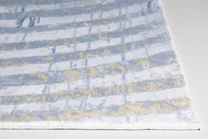 HomeRoots 5' Gray and Ivory Abstract Area Rug – Modern Design for Living Rooms, Bedrooms, and Home Offices 5' X 8' 475339