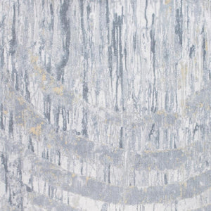 HomeRoots 5' Gray and Ivory Abstract Area Rug – Modern Design for Living Rooms, Bedrooms, and Home Offices 5' X 8' 475339