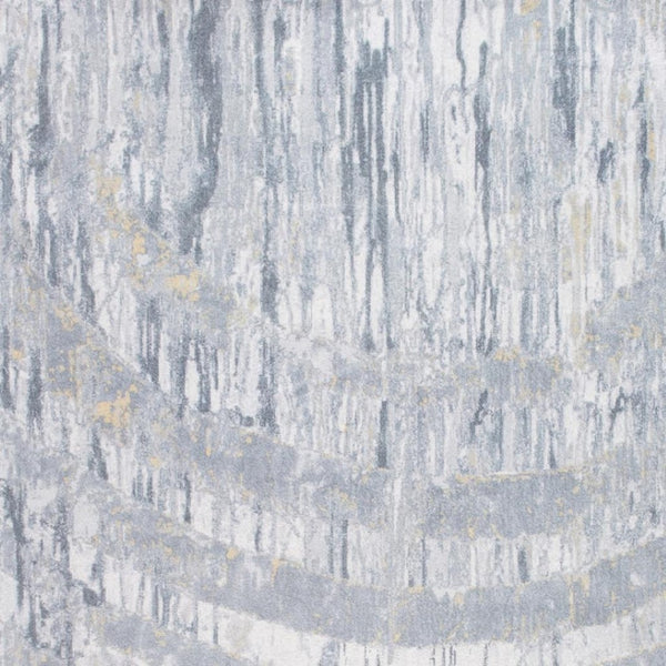 HomeRoots 5' Gray and Ivory Abstract Area Rug – Modern Design for Living Rooms, Bedrooms, and Home Offices 5' X 8' 475339