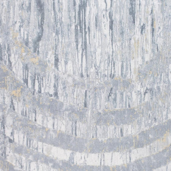 HomeRoots 5' Gray and Ivory Abstract Area Rug – Modern Design for Living Rooms, Bedrooms, and Home Offices 6' X 9' 475340