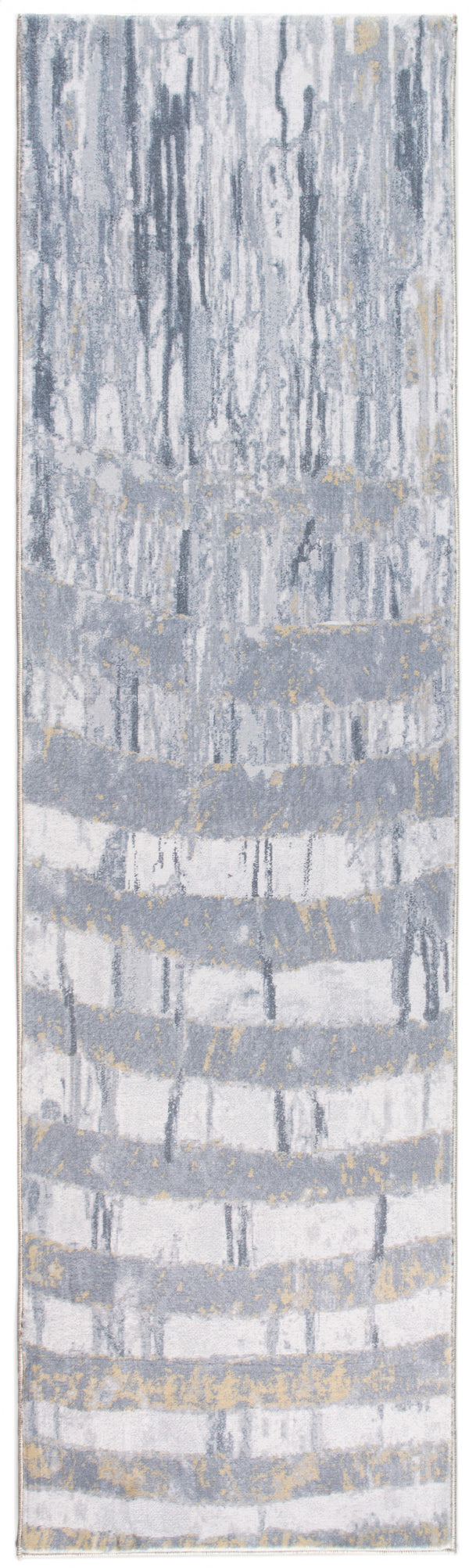 Homeroots 8' X 10' Gray Abstract Area Rug  Polyester 475341