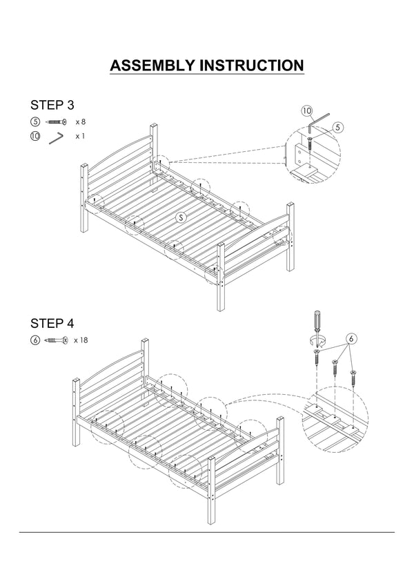 English Elm Twin Arch Slat Bunk Bed with Patented Insert & Lock Joint System — Sturdy Transitional Style, Space-Saving Design Espresso 14 L x 81 W x 9 H B2741P346378