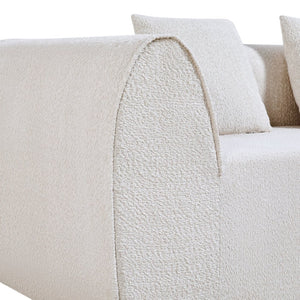 English Elm Package Curved Low-profile L-shaped Sectional Foam Sofa for Modern Living Rooms N767P366010A