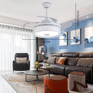 Homeroots Compact Ceiling Fan And Lamp With Remote  Metal 475557